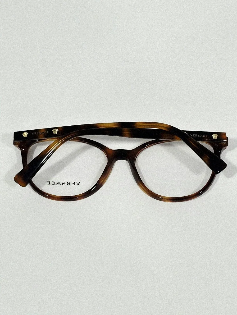 Versace eyeglass frame MOD. 3256 Color 5264 Havana Tortoise. Made in Italy.
